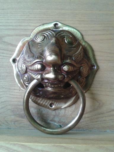 Brass Handle Code Lion C.18 size L_9'' W_7'' Brass Handle Code Lion C.18 size L_9'' W_7''