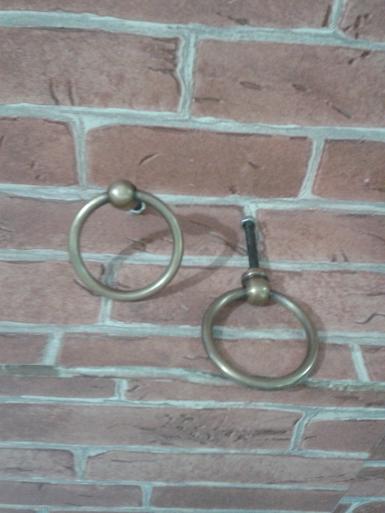 Brass Handle code P.029 size ring 38 mm.D: 12mm. Brass Handle code P.029 size ring 38 mm.D: 12mm.