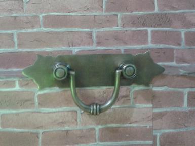 Brass door handle Item code A.100 size long 210 mm. wide 50 mm. Brass door handle Item code A.100 size long 210 mm. wide 50 mm.