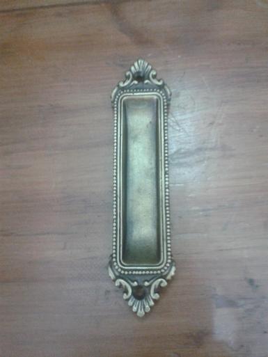 Brass Handle Item code J.009 size L: 120 mm.wide 28 mm. Brass Handle Item code J.009 size L: 120 mm.wide 28 mm.