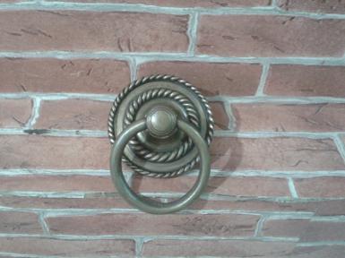 Brass Door Handle Item code P.080 size base wide 97 mm. ring 77 mm. Brass Door Handle Item code P.080 size base wide 97 mm. ring 77 mm.