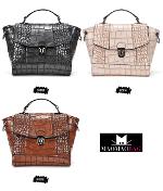 หมดค่ะ กระเป๋า แบรนด์Maomao รุ่น m01-160 สีขาว เป็นกระเป๋าถือ กระเป๋าสะพาย หนังเป็นลายจระเข้ ดูหรุ  