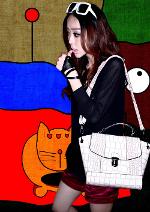 หมดค่ะ กระเป๋า แบรนด์Maomao รุ่น m01-160 สีขาว เป็นกระเป๋าถือ กระเป๋าสะพาย หนังเป็นลายจระเข้ ดูหรุ  