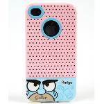 เคส iPhone 4/4s Magic-Cap Light Pink (Blue&White Cap)