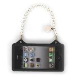 เคส iPhone4/4s Candies Matelasse with Pearl Black