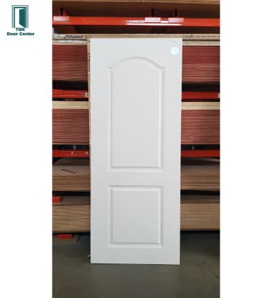 ประตูUPVC(ไวนิล) ทึบล้วน PNR001 ยี่ห้อโพลีวู้ด สีขาว ใช้ภายนอก ทนแดดทนฝน กันน้ำ 100%