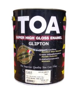 สีน้ำมัน TOA ขนาด 3.785ลิตร เนื้อสีมากเมื่อผสมส่วนผสมแล้วทาได้ปริมาณที่มาก