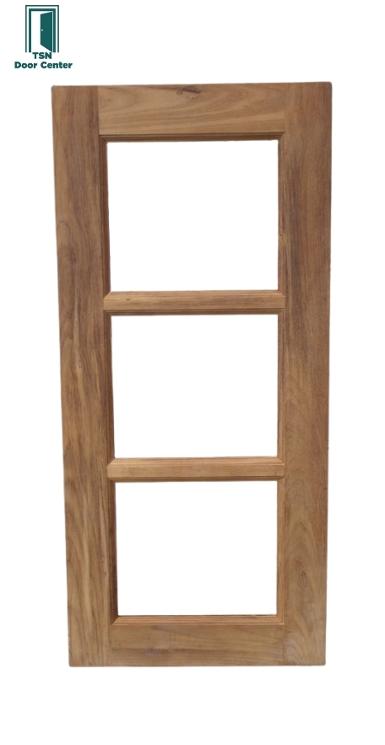 หน้าต่างไม้สัก ขอบบาน11/2x4นิ้วขนาด 50x110ซม. ราคาถูกเหลือเชื่อ