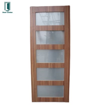 ประตูปิดลามิเนตแท้ 012กระจกฝ้า 5ช่อง ขนาด80x200ซม. โครงภายในใช้ไม้จริงเพื่อความแข็งแรงของประตู ประตูปิดลามิเนตแท้ 012กระจกฝ้า 5ช่อง ขนาด80x200ซม. โครงภายในใช้ไม้จริงเพื่อความแข็งแรงของประตู