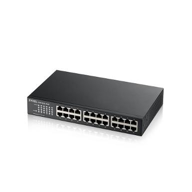 SWITCH (สวิตซ์) ZYXEL 24-Port Gigabit Unmanaged Switch Switch (GS1100-24E)