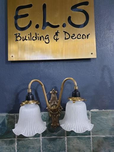 Brass Wall lamp 2 arm brass with green glass Item Code WL2RW size wide 310 mm.base175x80 mm Brass Wall lamp 2 arm brass with green glass Item Code WL2RW size wide 310 mm.base175x80 mm
