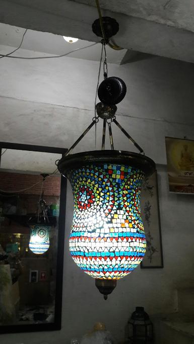 Morocco Lamp brass Item Code MRC18AL size high 40 cm. not include chain wide 32 cm. Morocco Lamp brass Item Code MRC18AL size high 40 cm. not include chain wide 32 cm.