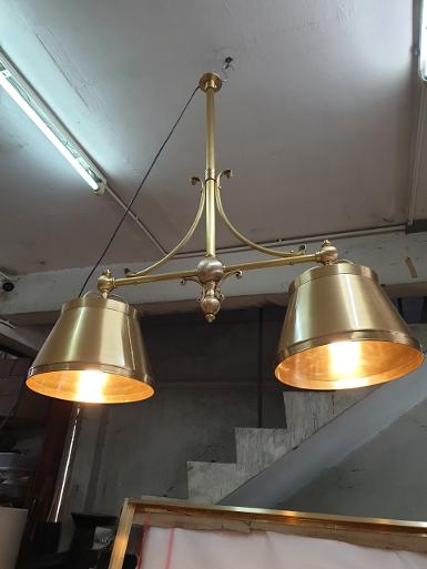 ฺBrass hanging meterail all is brass Item Code HGL2J size long total 1000 mm. shade 200mm x BT300 ฺBrass hanging meterail all is brass Item Code HGL2J size long total 1000 mm. shade 200mm x BT300