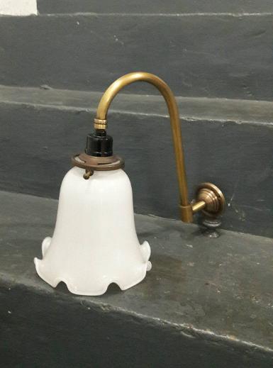 Brass wall lamp Item Code BWL18MM size base 56 mm.pipe 12 mm. shade wide 15 cm.high 14.5 cm. Brass wall lamp Item Code BWL18MM size base 56 mm.pipe 12 mm. shade wide 15 cm.high 14.5 cm.