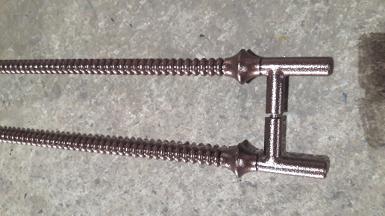 Iron handle powder coating item code CPMP18 size long 120 cm.pipe 32 mm Iron handle powder coating item code CPMP18 size long 120 cm.pipe 32 mm