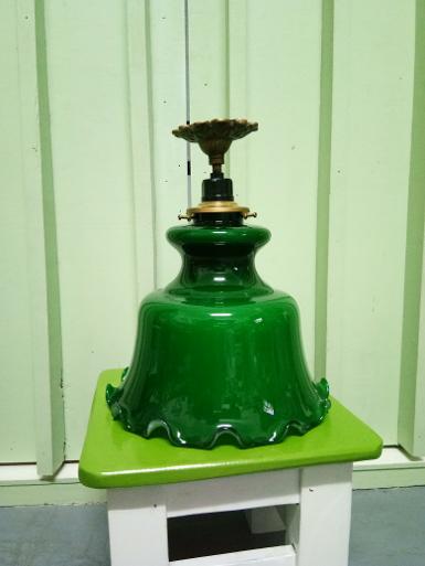 Pendent lamp brass with glass item code PDL18 size glass bottom 22 CM. High include base 27 CM Pendent lamp brass with glass item code PDL18 size glass bottom 22 CM. High include base 27 CM