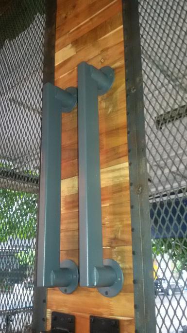 Iron Door Handle Item Code IRD01P size long 50 cm. high 5 cm. Iron Door Handle Item Code IRD01P size long 50 cm. high 5 cm.