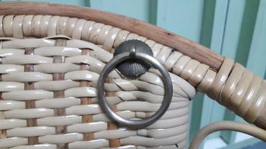 Brass door handle item code P018A size plate 30 mm.ring 50 mm. Brass door handle item code P018A size plate 30 mm.ring 50 mm.