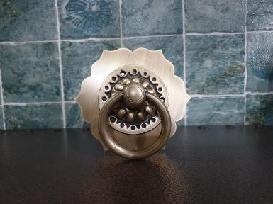 Brass Handle Code PMR90 size wide 130 mm.ring 70 mm. Brass Handle Code PMR90 size wide 130 mm.ring 70 mm.