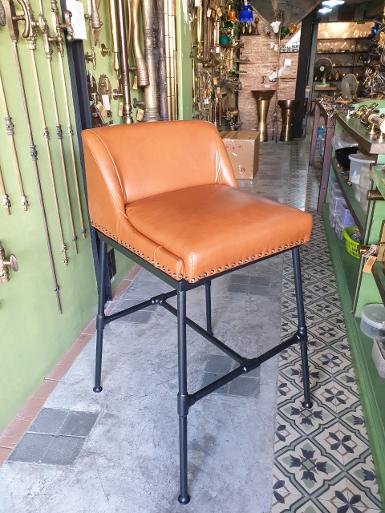 Bar chair iron with leather Item Code IRCL18 Bar chair iron with leather Item Code IRCL18