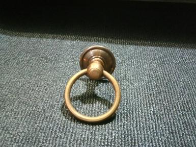 Brass pull handle Item Code P.070F89 size base 43 mm.ring 56 mm. thickness 5 mm. Brass pull handle Item Code P.070F89 size base 43 mm.ring 56 mm. thickness 5 mm.